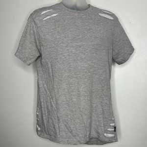South Pole - men’s light gray faux rip t-shirt